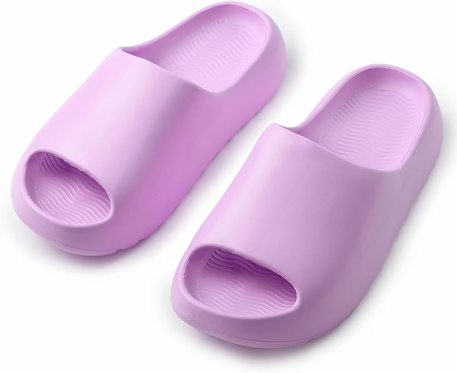 

Детские тапочки Cloud Slides, мягкие тапочки из ЭВА для мальчиков и девочек, сандалии для ванной, домашние тапочки с открытым носком, удобные, с толстой подошвой, для душа, летнего бассейна и пляжа Tptoes, фиолетовый