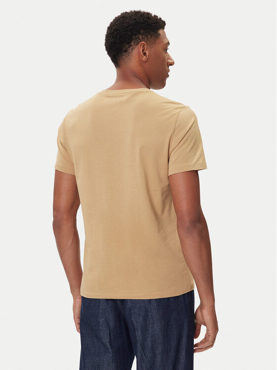 Футболка regular fit 714899613023 Polo Ralph Lauren, бежевый — фото 3