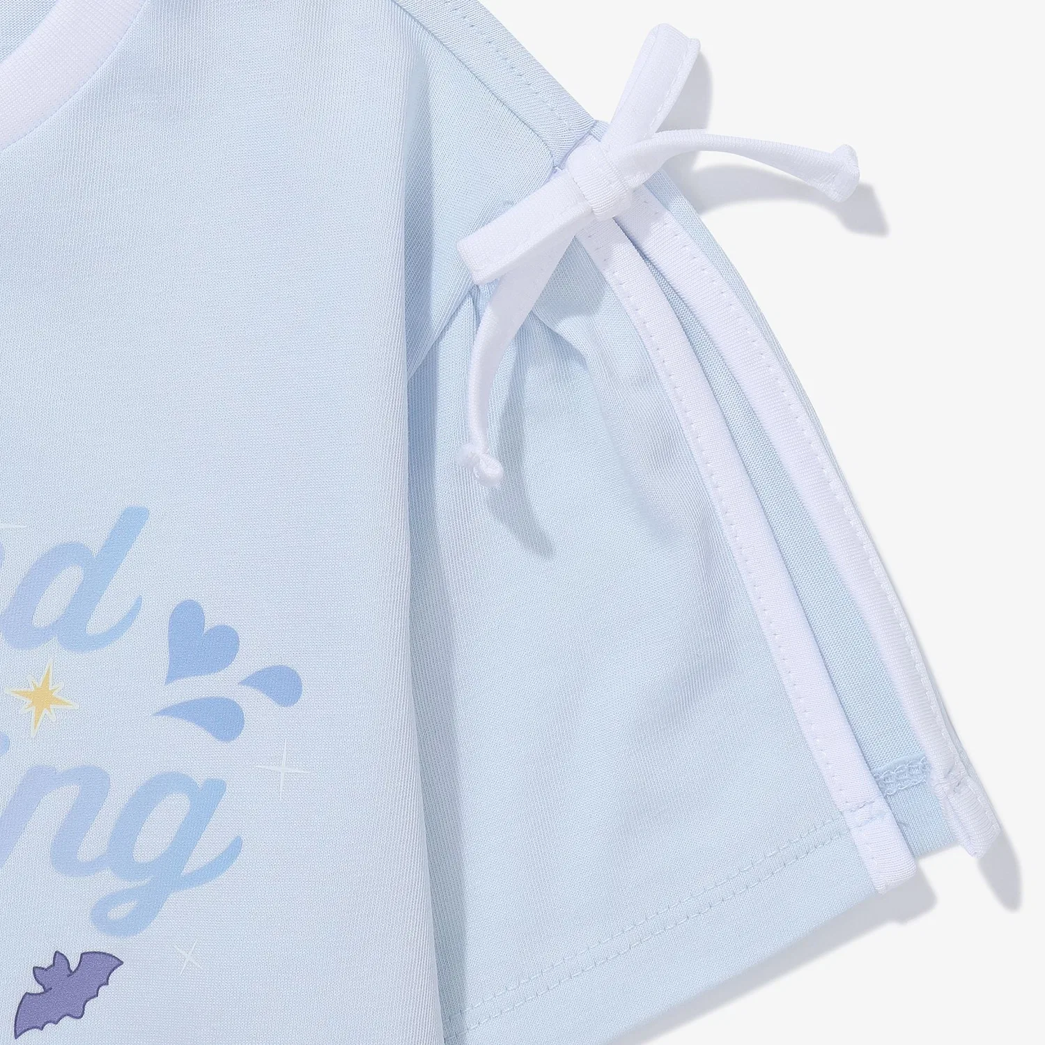 Детская футболка Princess Catch Teenieping с разрезами на рукавах синяя от Fila Kids — фото 4