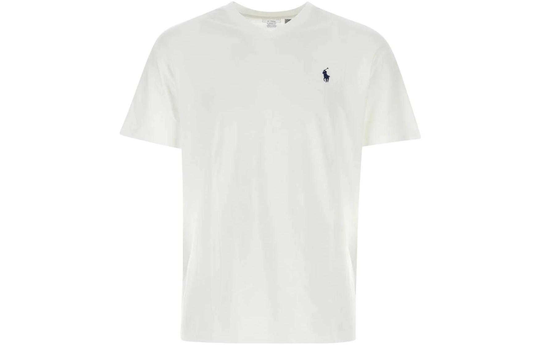 

Polo Pony V Neck T Shirt Polo Ralph Lauren, белый
