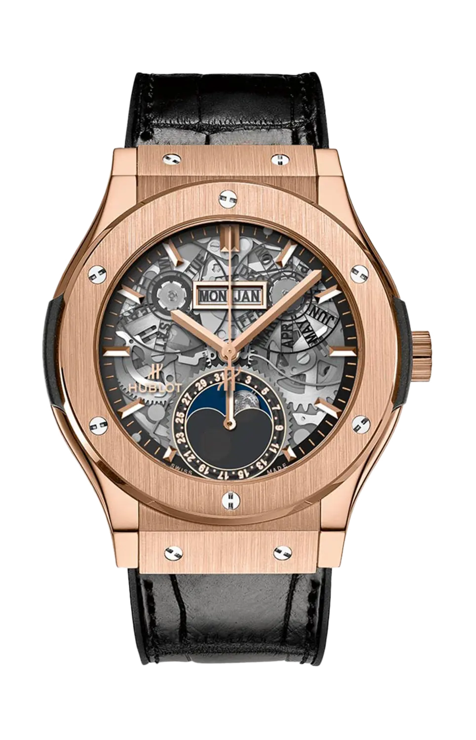 

Часы king gold moon phase Hublot