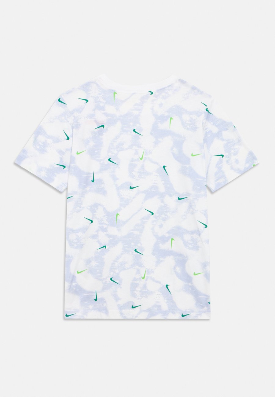 Футболка Nike Sportswear TEE UNISEX, White/Mean Green/White — фото 2
