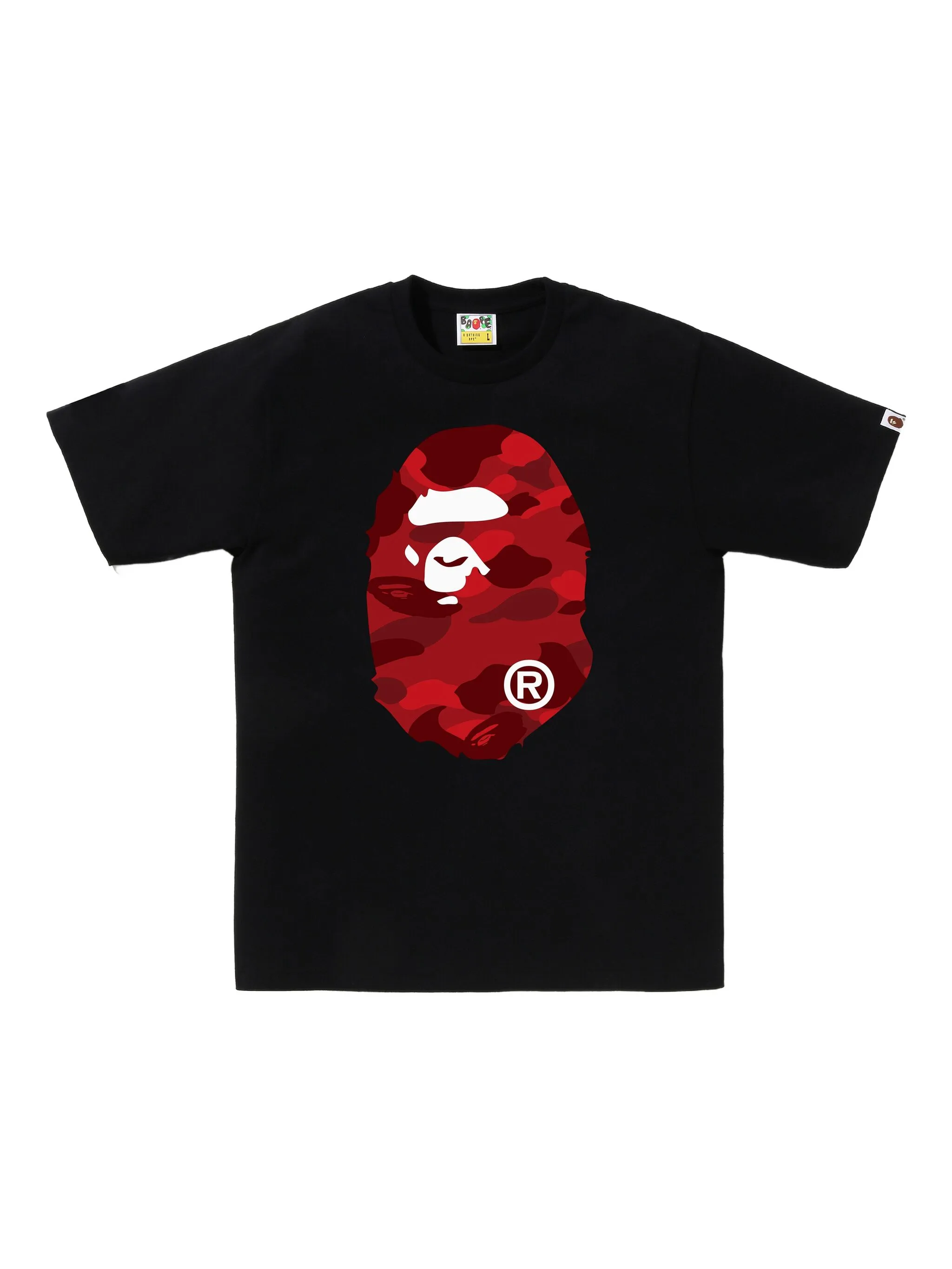 

Футболка с камуфляжным принтом A Bathing Ape, черный