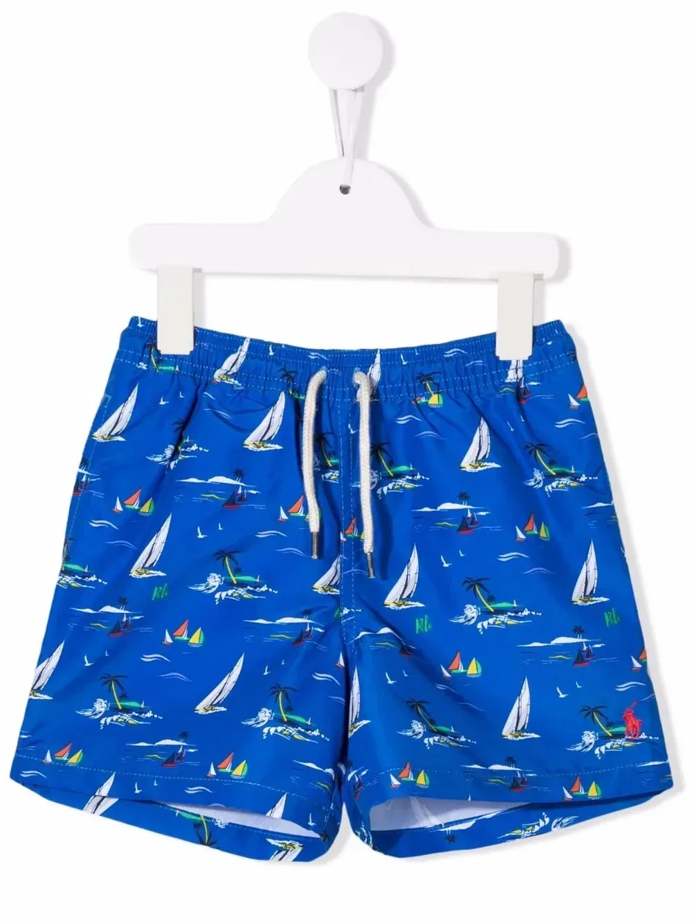 Плавки-шорты с принтом Polo Ralph Lauren Kids, синий