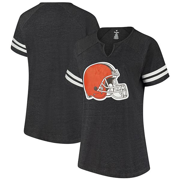 

Женская футболка Cleveland Browns plus size с логотипом и полосками Fanatics, Коричневый, Женская футболка Cleveland Browns plus size с логотипом и полосками Fanatics