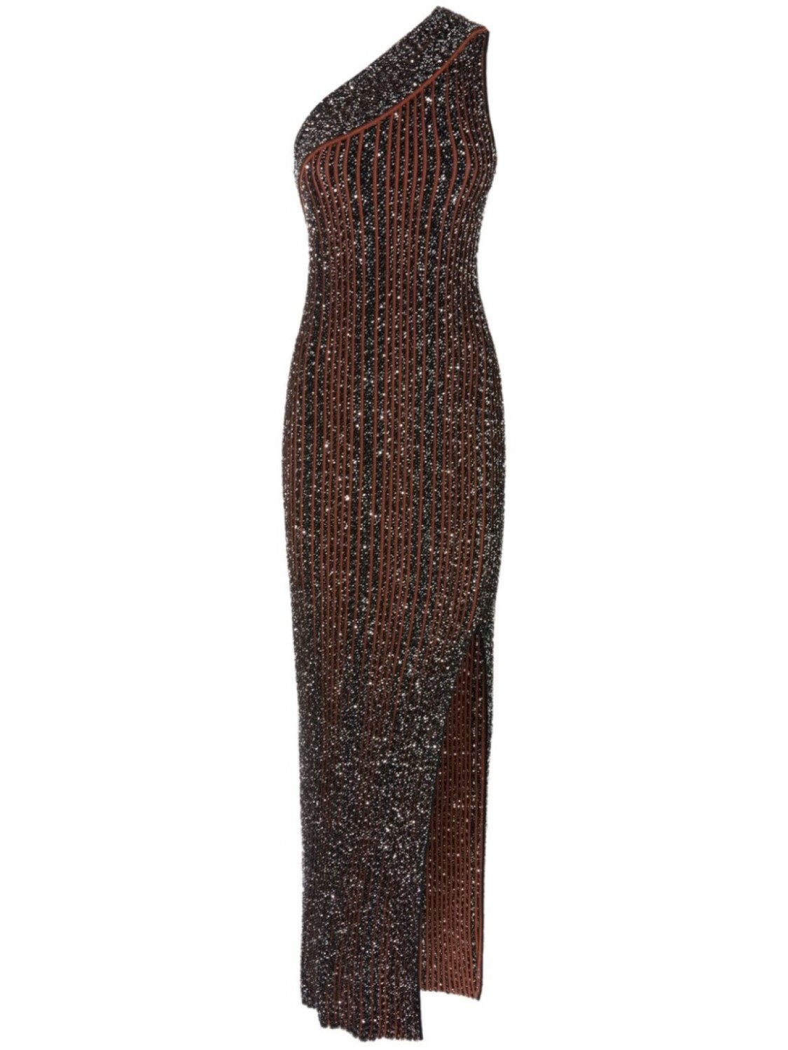 

Missoni платье макси в рубчик, черный