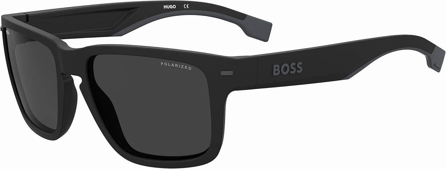 

HUGO BOSS женские солнцезащитные очки Modern, Matte Black Grey/Dark Grey