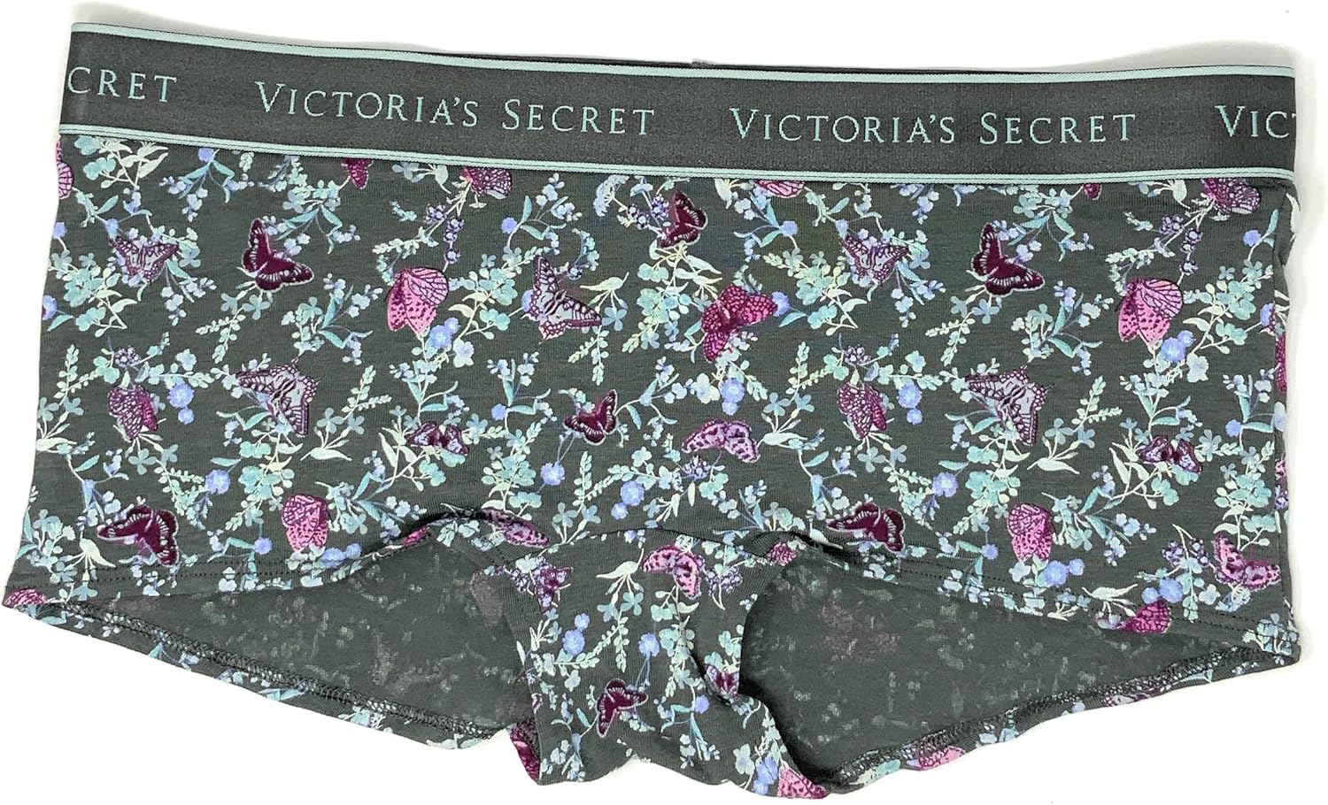 

Трусики-шорты Victoria's Logo Cotton Victoria's Secret, Green/Butterflies