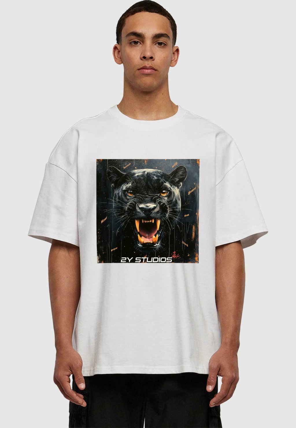 

Футболка с принтом BLACK JAGUAR 2Y Studios, белый
