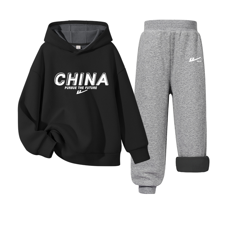 Детская повседневная спортивная одежда WARRIOR, red/h белый text mother-черный/h белый huili small k — фото 3