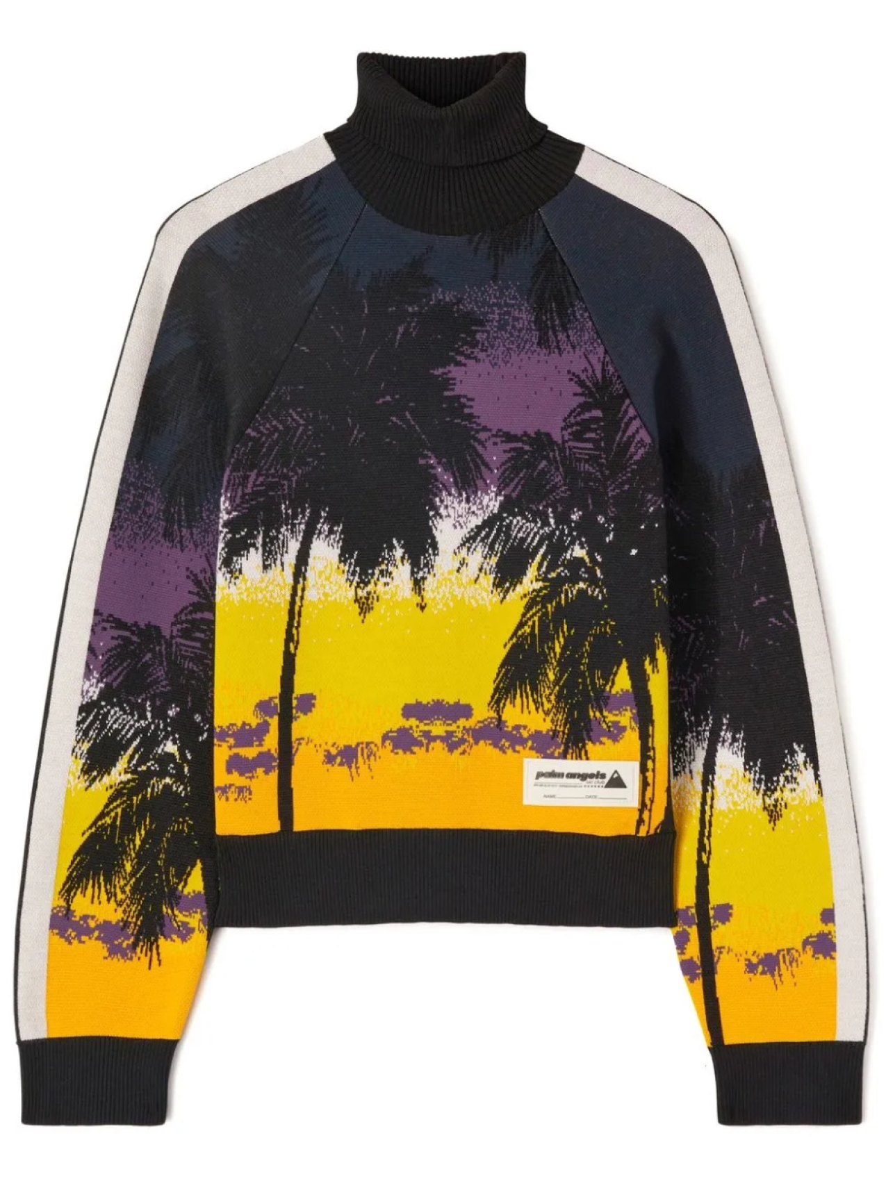 

Palm Angels джемпер с высоким воротником и принтом Palm Sunset, черный