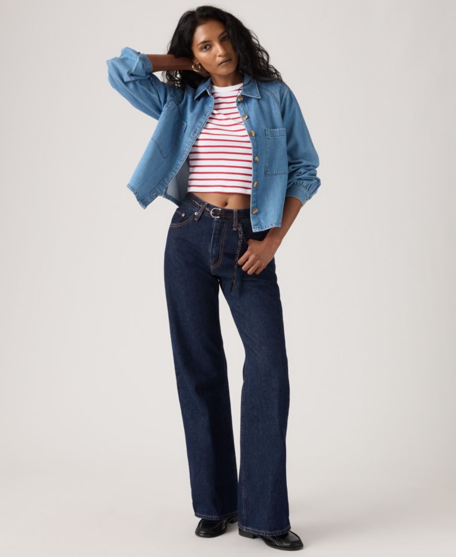 Женские джинсы средней посадки с расклешенными штанинами (Middy Loose Mid Rise Bootcut Jeans) Levi's, Shaded View — фото 2