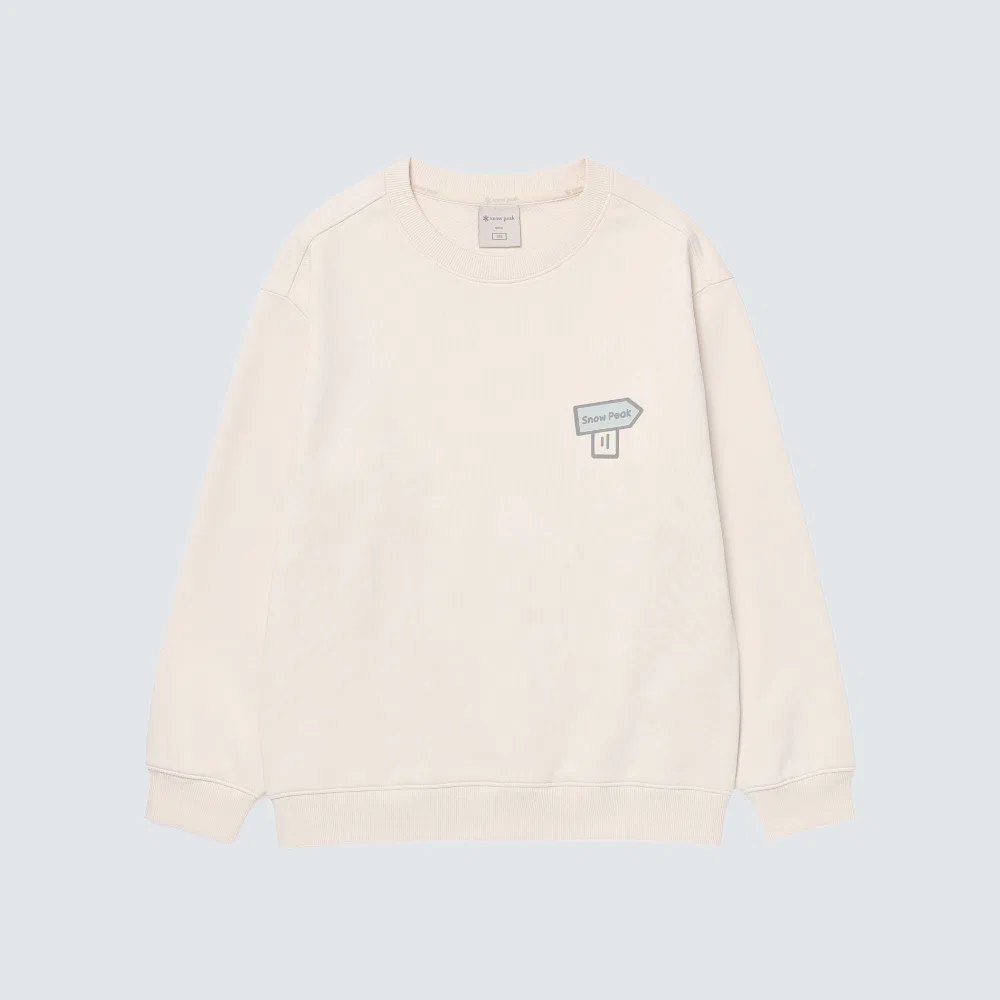 Детский графический свитшот Snowpeak Apparel Kids кремовый — фото 2