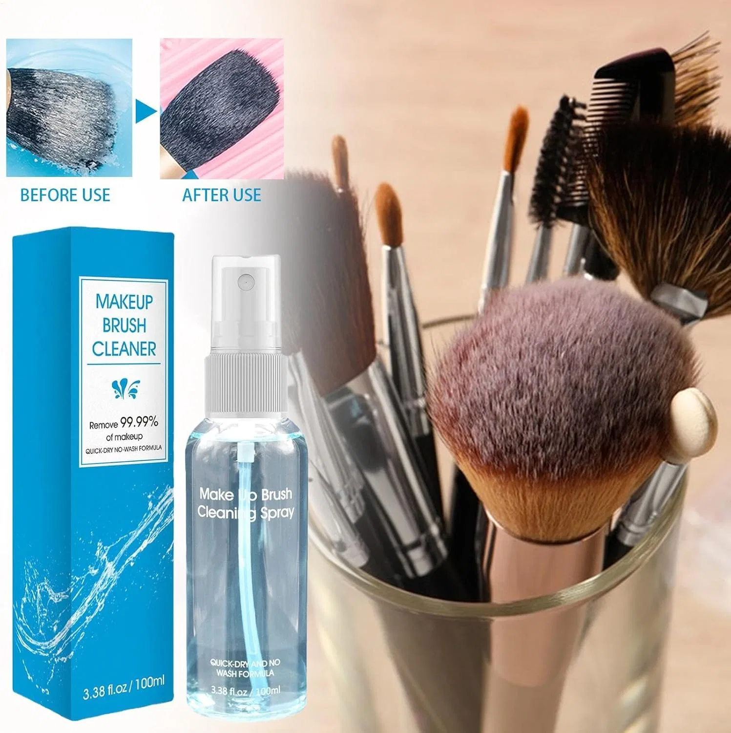 Спрей-очиститель для кистей Deep Cleaning, 100 мл Generic — фото 2