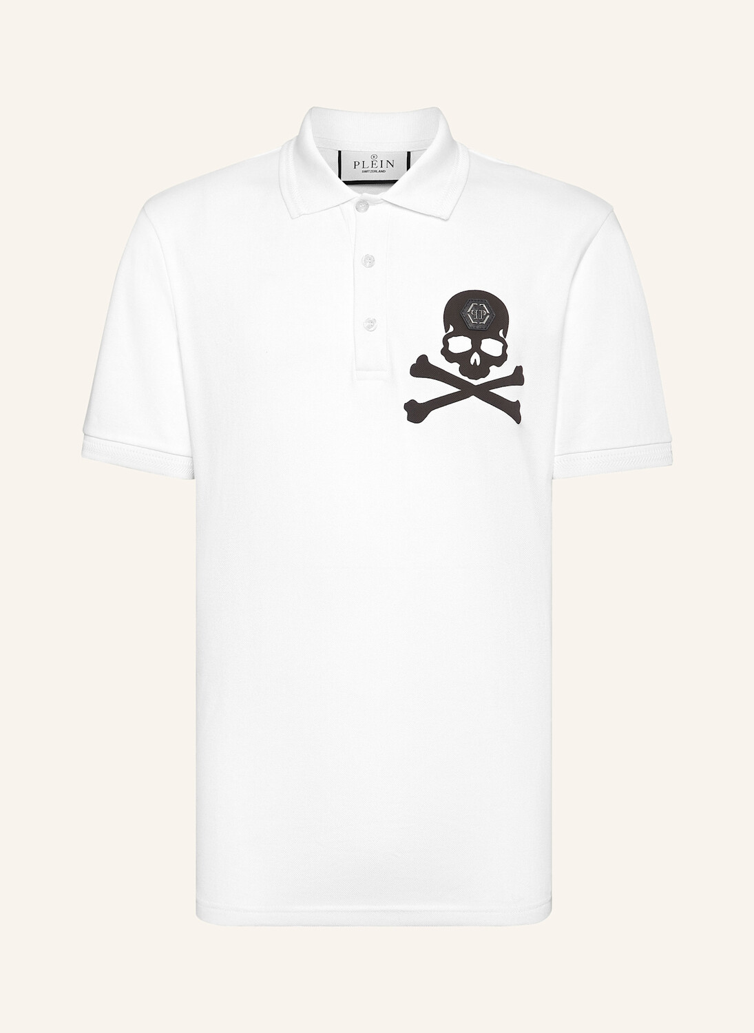 

Рубашка-поло skull&bones PHILIPP PLEIN, белый