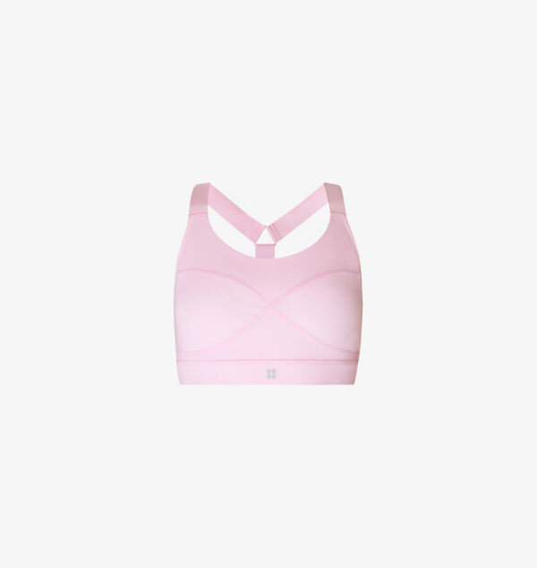 

Спортивный бюстгальтер Power средней поддержки из эластичной ткани Sweaty Betty, розовый