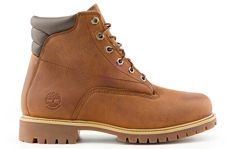 Мужские уличные ботинки Timberland кожаные, коричневый — фото 2