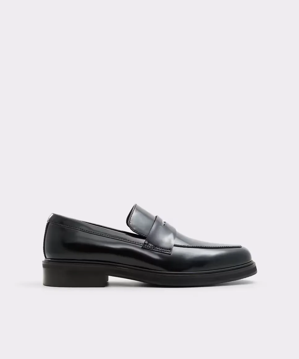 

Мужские кожаные мокасины с квадратным носком Aldo, черный