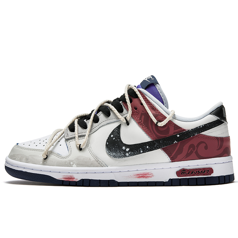 

Кроссовки Nike Dunk Skateboarding Shoes Men Low-top White/Gray, белый/серый