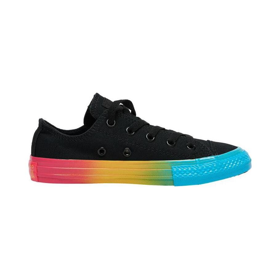 Детские парусиновые туфли All Star PS Converse, черный/синий/желтый/красный — фото 2