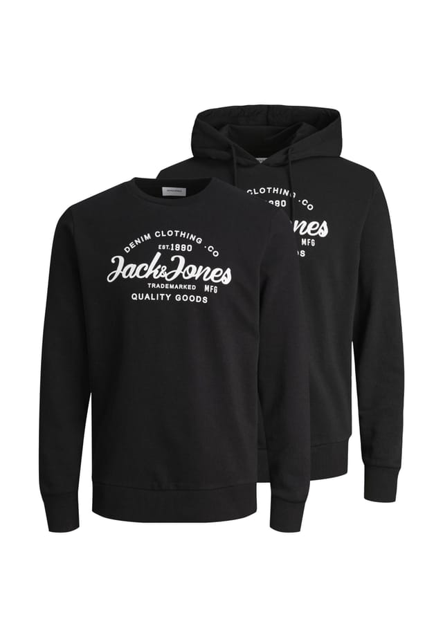 

Толстовка с капюшоном лесная толстовка с капюшоном двойная упаковка Jack & Jones, черный