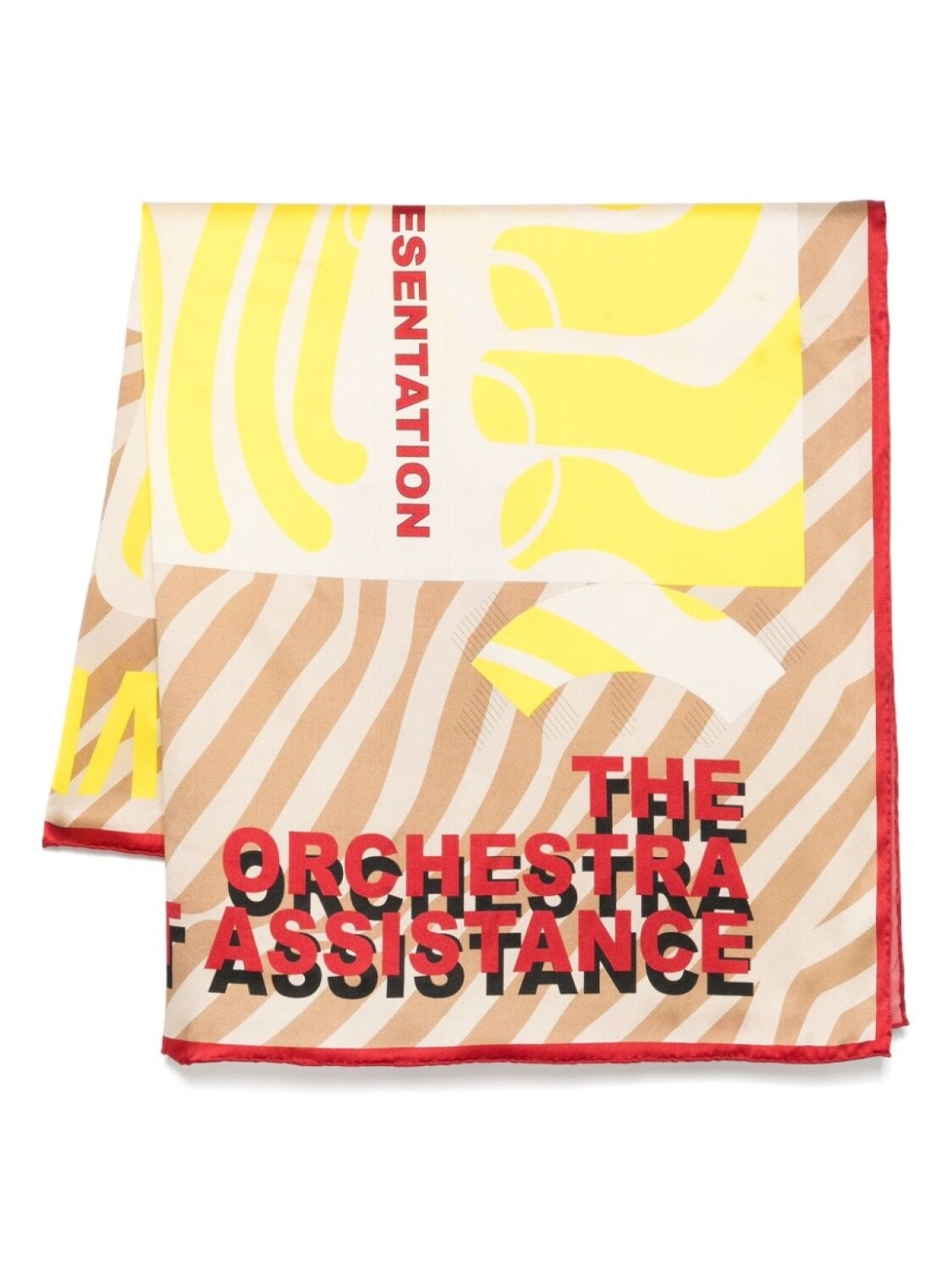 

Henrik Vibskov шарф The Orchestra, нейтральный цвет