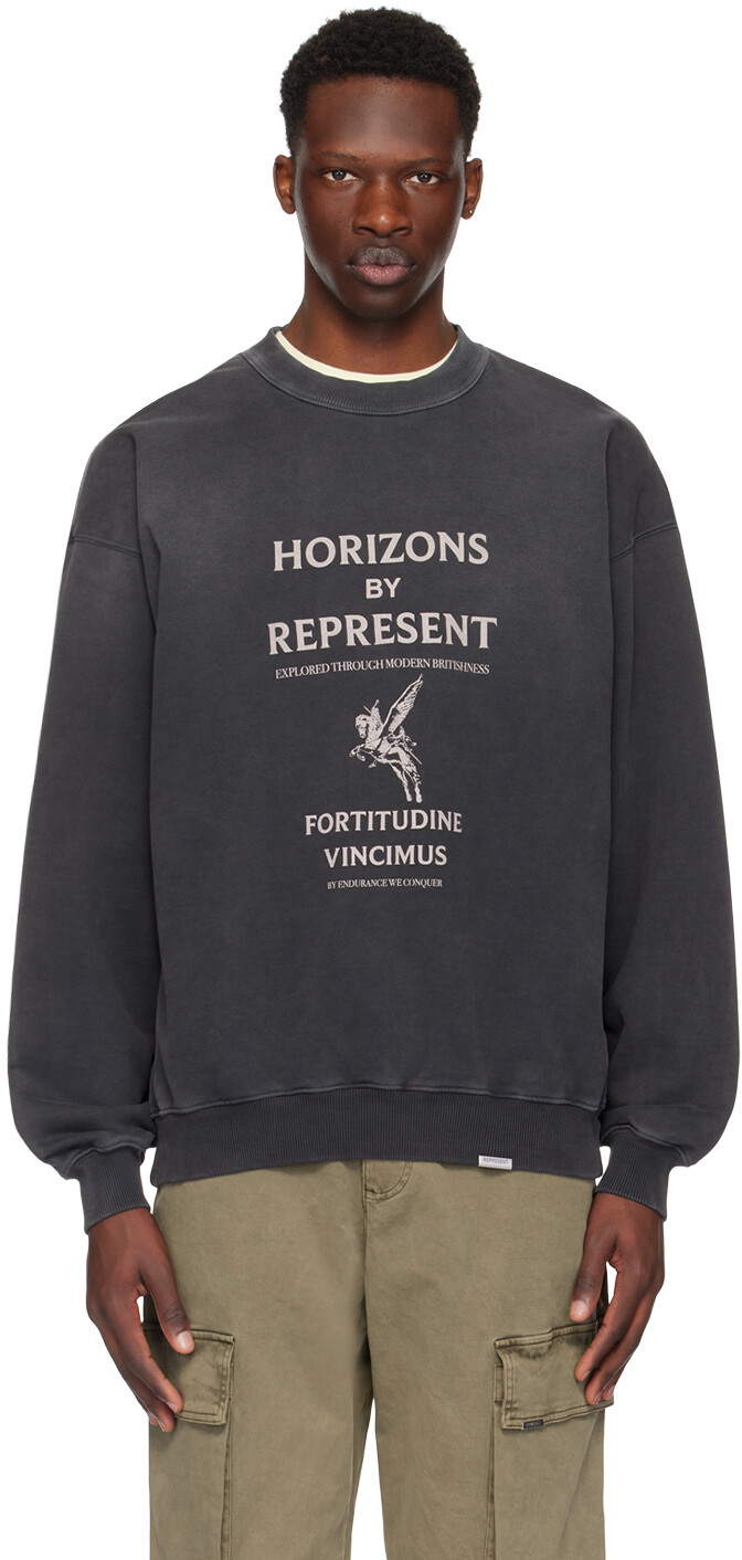 

Черная толстовка «Горизонты» Represent