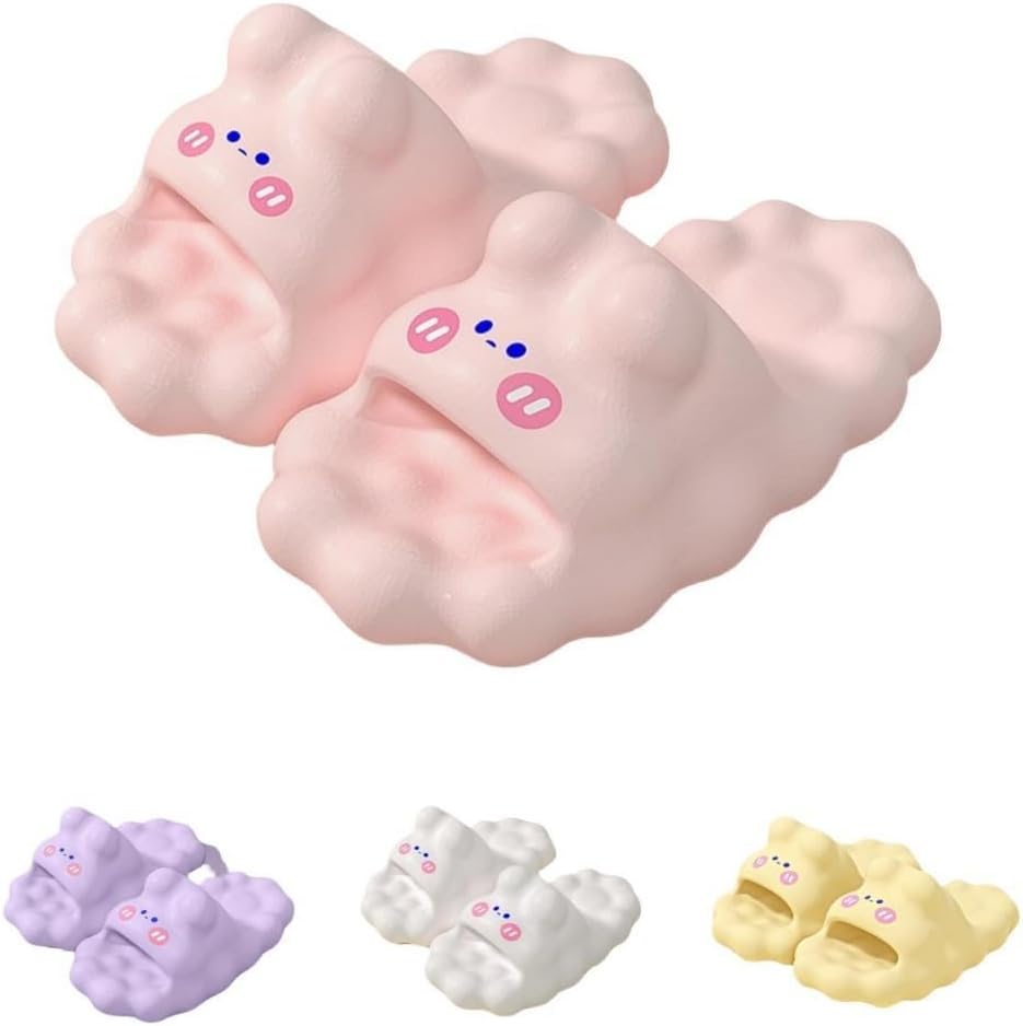 

Милые шлепанцы в виде медвежонка Albiva, розовый