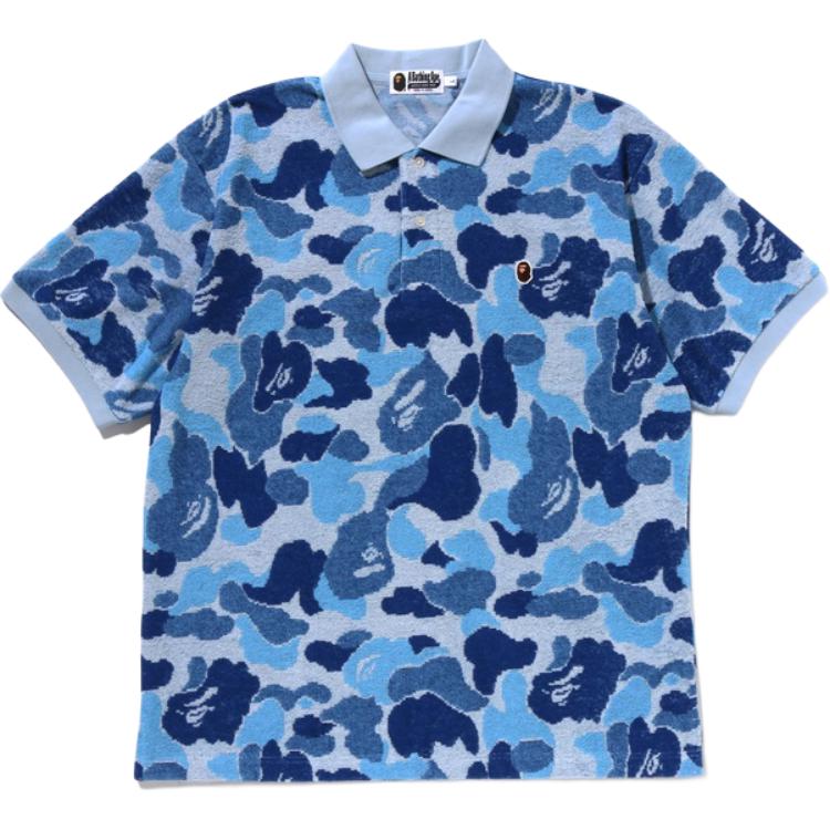 

A BATHING APE Камуфляжная пике-жаккард поло