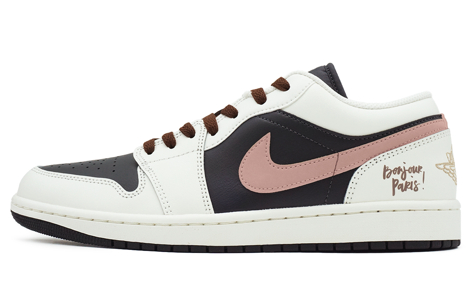 

Jordan Баскетбольные кроссовки Air 1 Shock Absorbers Low Top Vintage, мужские, черно-белые
