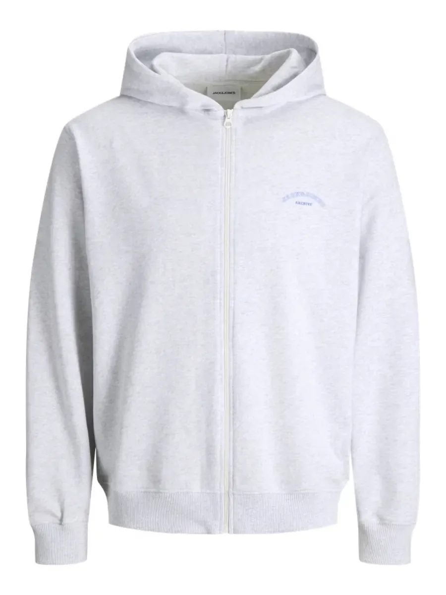 Детская толстовка на молнии с капюшоном Jack & Jones, серый