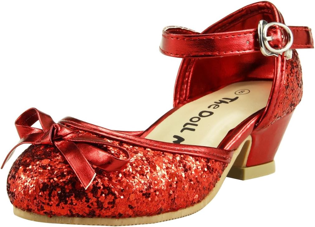 

Туфли для девочек The Doll Maker с блестками для малышей/детей младшего возраста/старших детей, красный