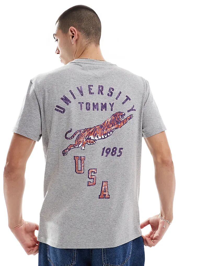 

Tommy Jeans – Футболка серого цвета с логотипом «University»