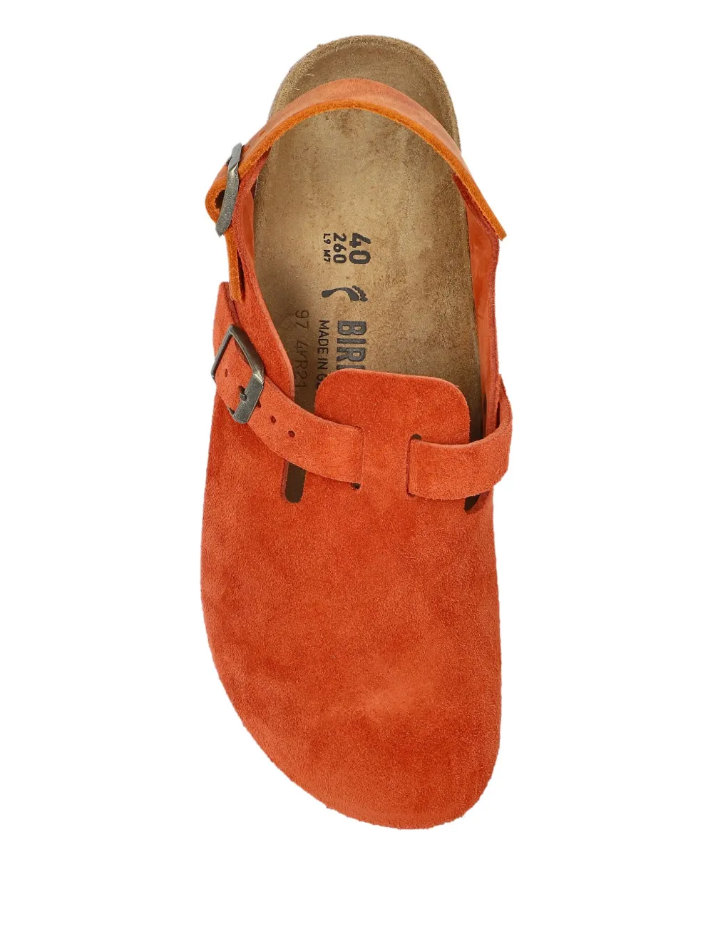 Мюли с ремешком и пряжкой Birkenstock, оранжевый — фото 4