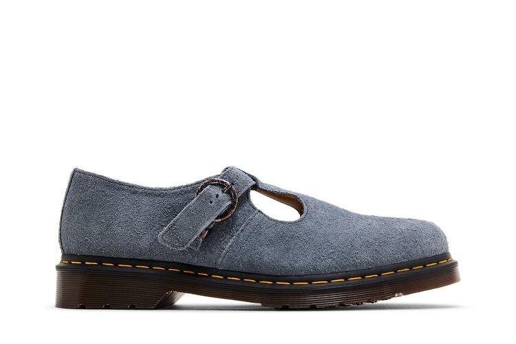 

Кроссовки Dr. Martens T-Bar Suede Mary Jane Washed Denim, синий