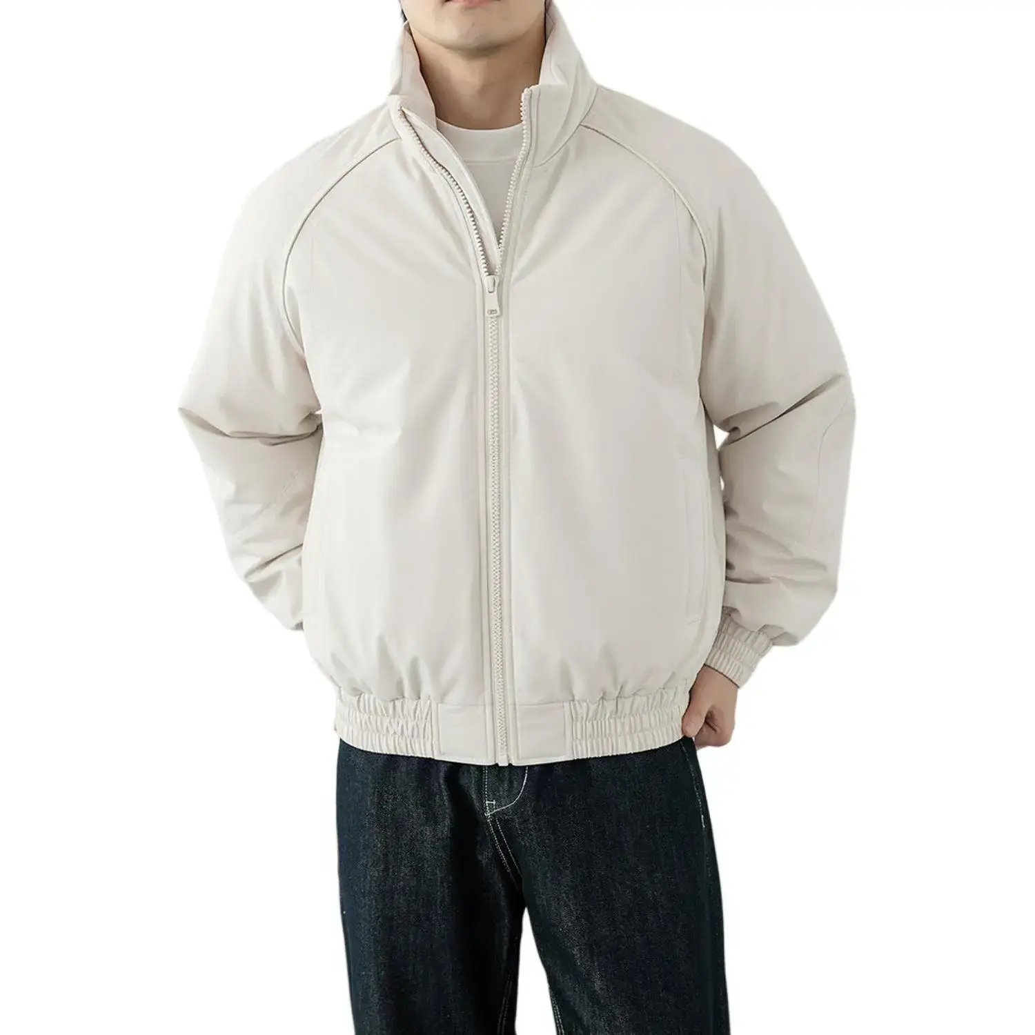 

Модная пуховая куртка Unisex VanCamel, экрю