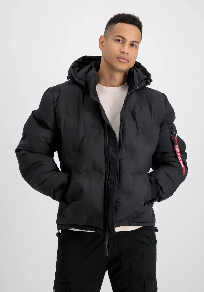 

Зимняя куртка Alpha Industries " Alpha Industries Men - Куртки для холодной погоды с капюшоном и логотипом Puffer", черный