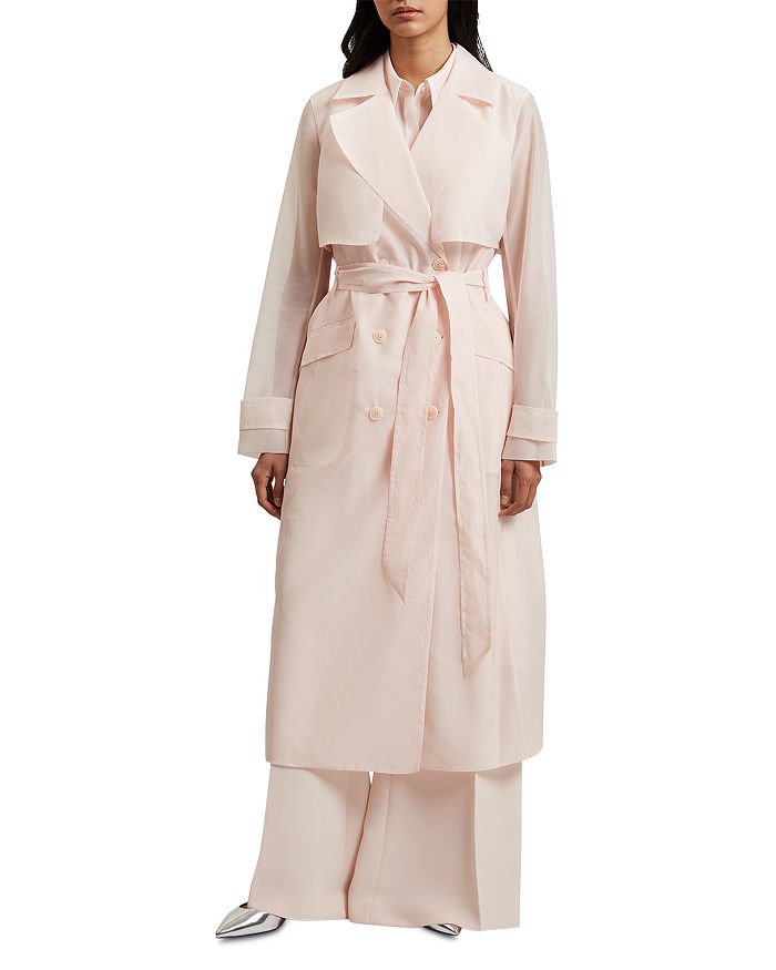 

Aplysia Organza Trench Coat – Пальто-тренч из органзы Aplysia Ted Baker, розовый
