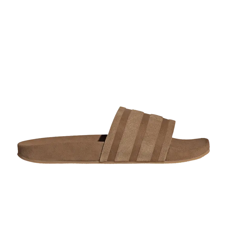 

Шлепанцы Adilette Slides 'Suede Pack - Brown Desert', коричневый