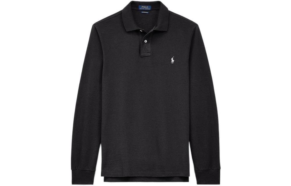 Футболка поло мужская черная Polo Ralph Lauren — фото 2