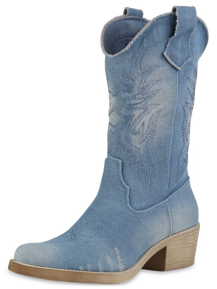 

Ботильоны VAN HILL Cowboy Boots Emma, голубой
