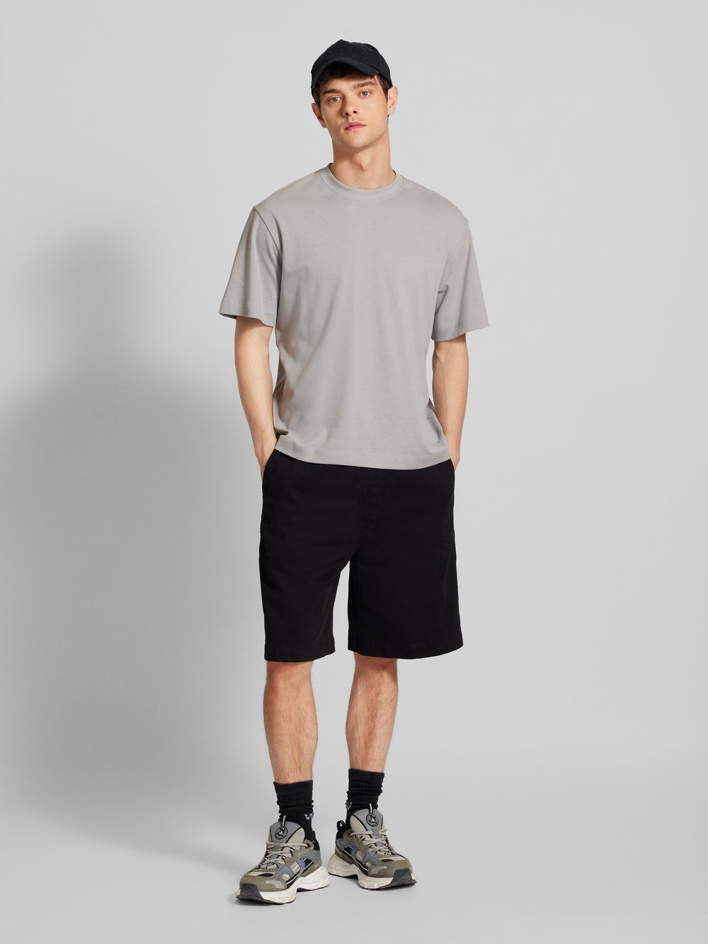 

Футболка с этикеткой, модель «EURBAN EDGE» Jack & Jones, светло-серый