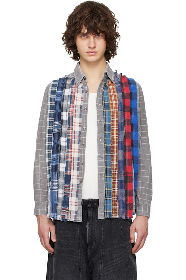 

Needles Рубашка из разноцветной фланелевой ленты