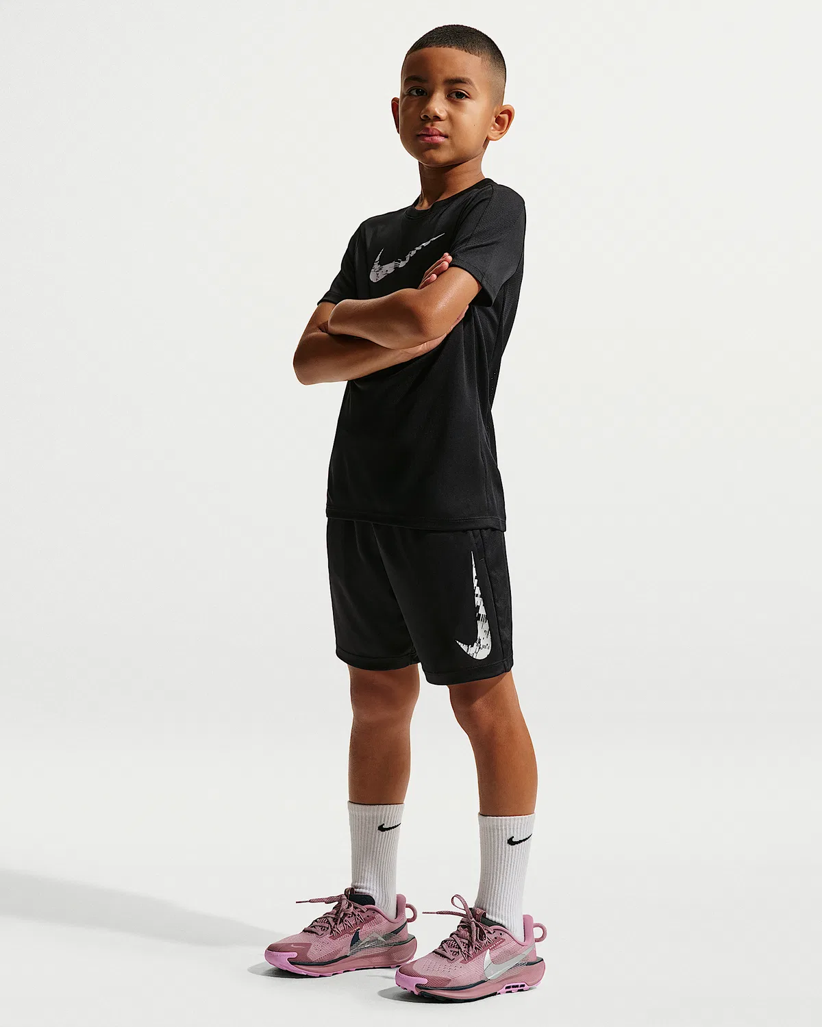 Детские шорты Nike Trophy23 Dri-FIT для мальчиков, Black/Black/White