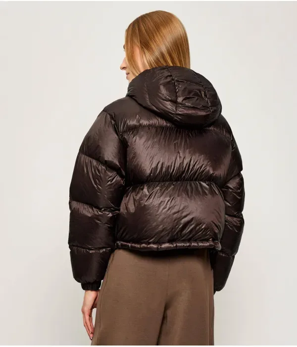 Пуховая куртка oversize fit Tommy Hilfiger, коричневый — фото 3