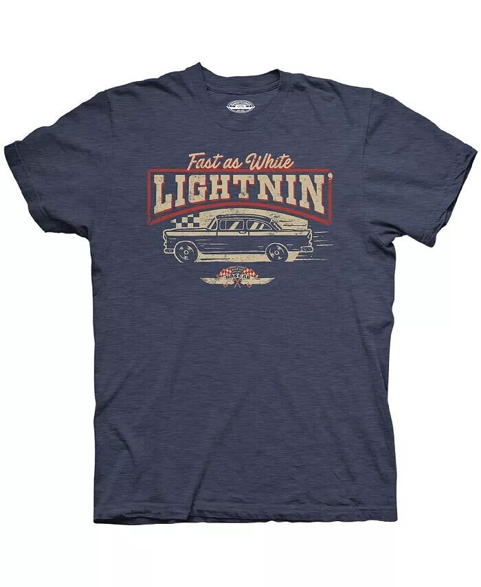 

Футболка мужская Heather Blue NASCAR Fast As White Lightnin' Checkered Flag Sports