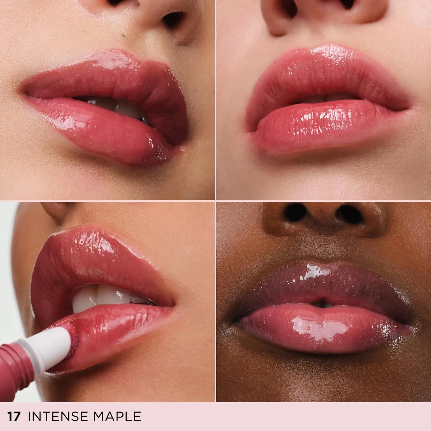 Блеск для губ Clarins Lip Perfector | Увлажняющий и придающий объем губам пептидный блеск | Мгновенный блеск с полупрозрачным мерцающим финишем | Нелипкая текстура с ароматом ванили | 0,35 унции, 17 Intense Maple - Nude Berry — фото 2