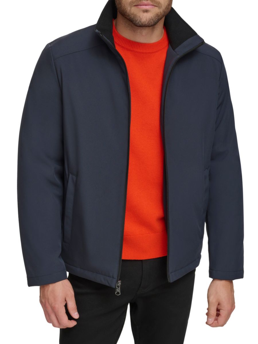

Куртка на молнии со стоячим воротником Calvin Klein, цвет True Navy, Синий, Куртка на молнии со стоячим воротником Calvin Klein, цвет True Navy