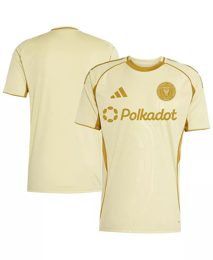 

Мужская футболка Inter Miami CF 2025 One Planet для разминки, цвет: бежевый adidas