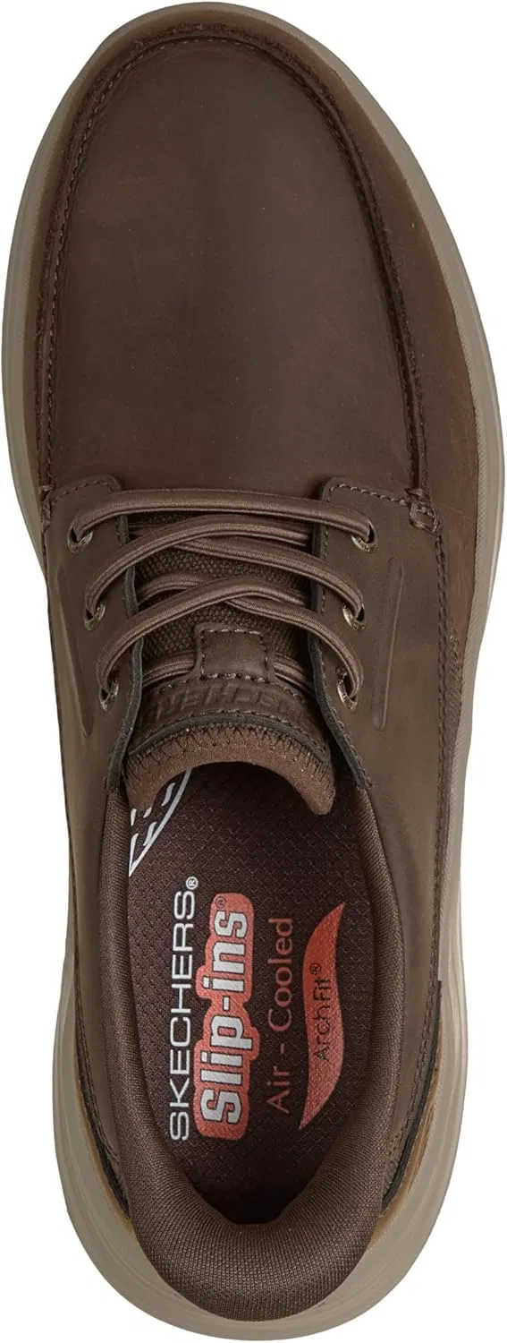 Лоферы с поддержкой стопы Skechers, коричневый — фото 3